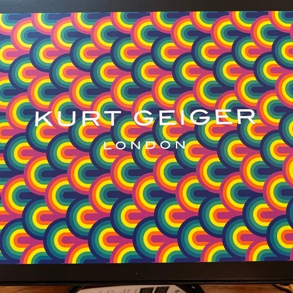 Kurt Geiger Black Sparkle Bag with chain handles. - Picture 6 of 7